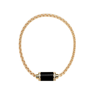 THALASSA YG CHAIN BLACK CHIP WITH ZIRCONIA MAGNET
