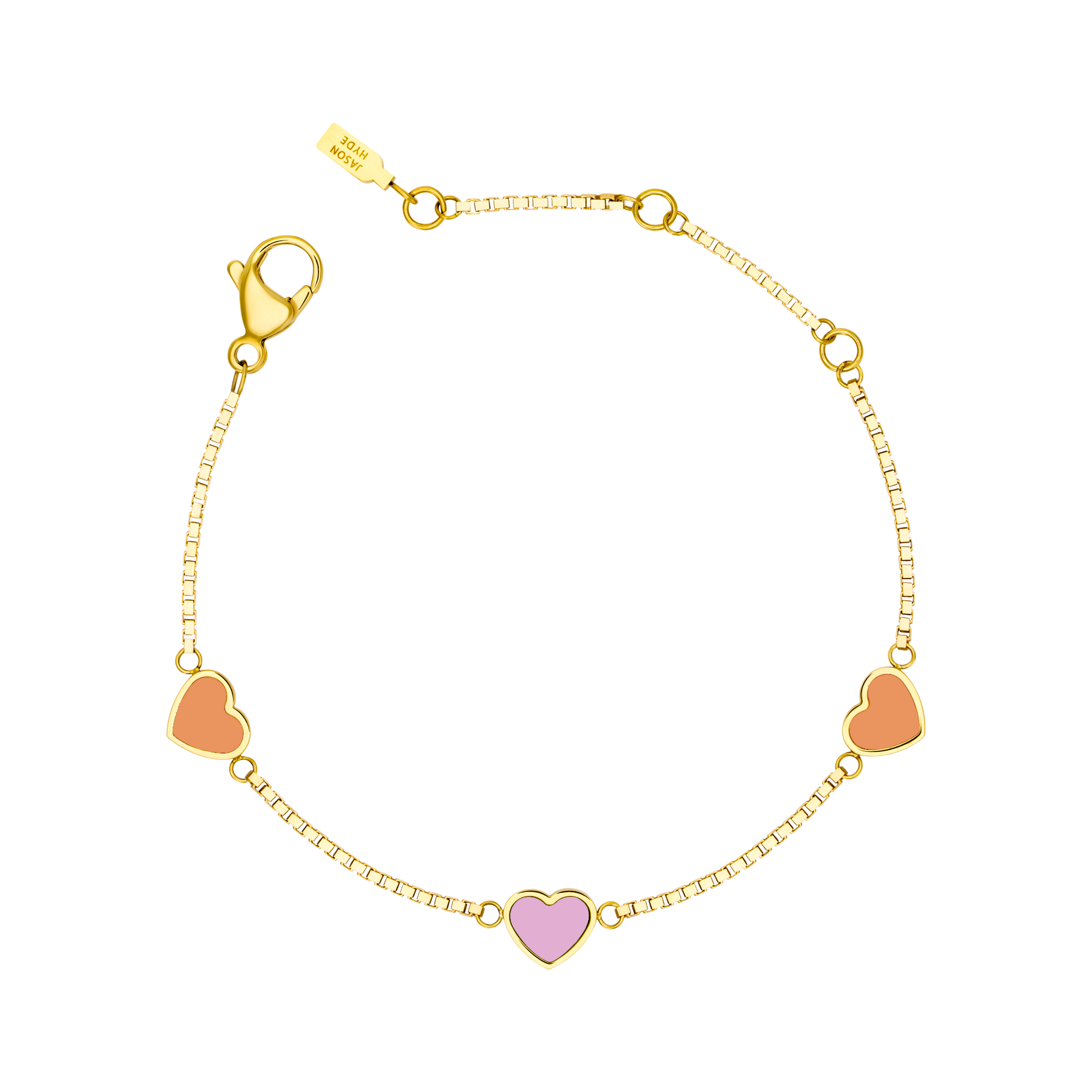 AMARE APRICOT CRUSH AND FONDANT PINK CHIPS TRIO BRACELET