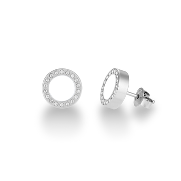 OCEAN WHITE CHIP WITH ZIRCONIA EARRING
