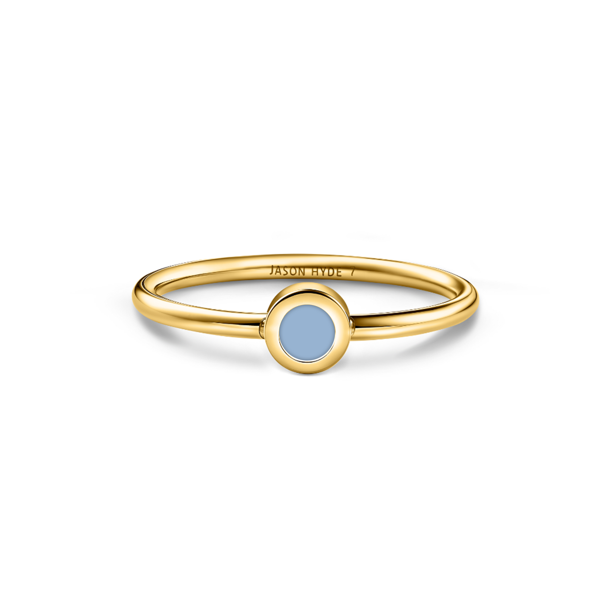 POWDER BLUE CHIP SINGLE RING