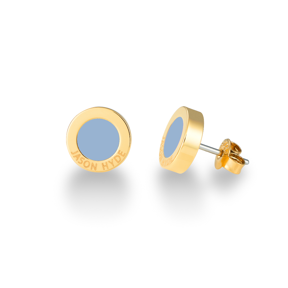 OCEAN POWDER BLUE CHIP EARRINGS