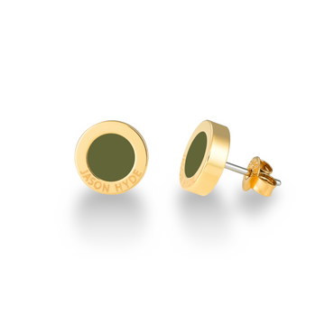 OCEAN OLIVE GREEN CHIP EARRINGS