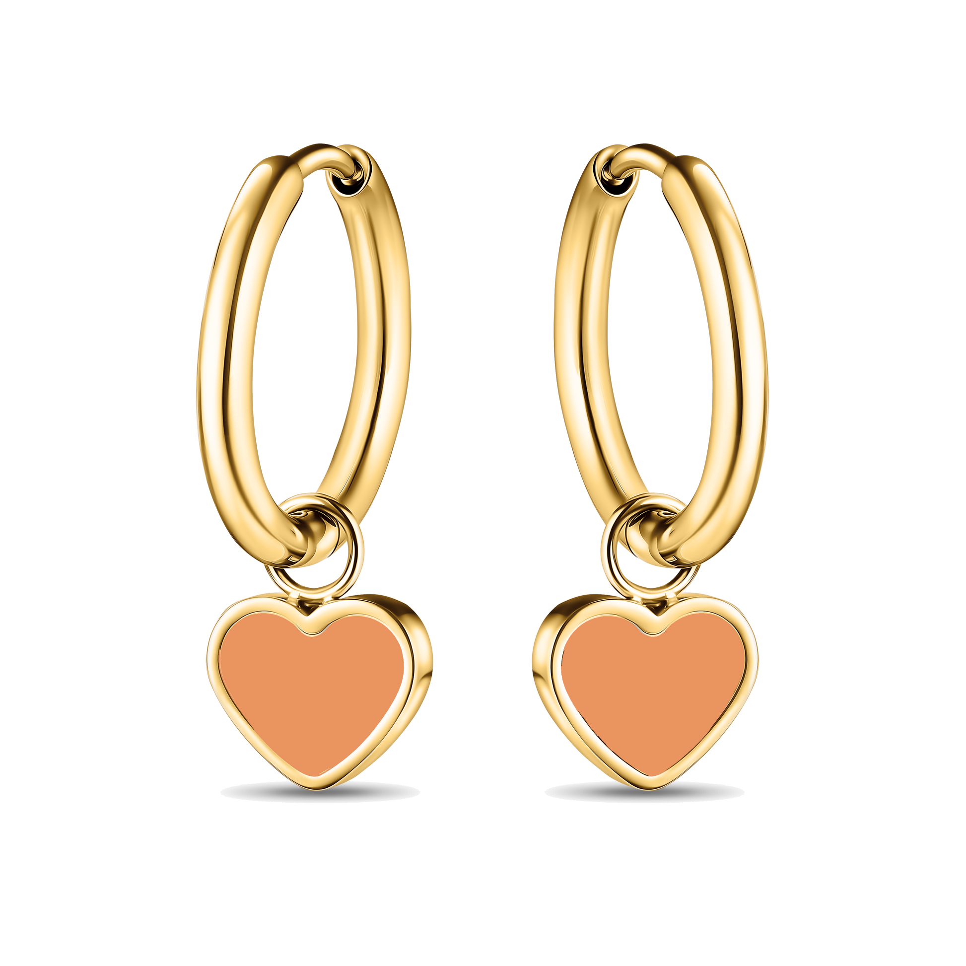 AMARE HOOPS HANGING APRICOT CRUSH CHIP