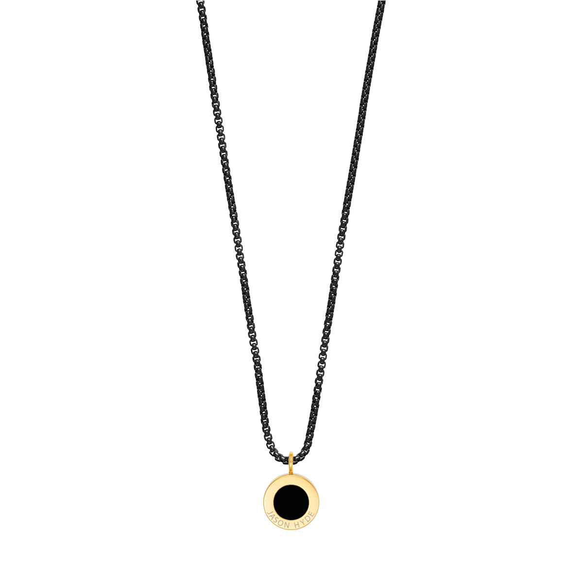 OCEAN BLACK CHAIN BLACK CHIP NECKLACE