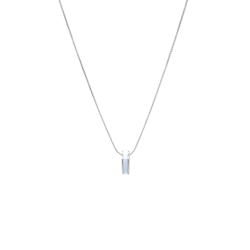 WEWA WHITE CIRCLE CHIP NECKLACE