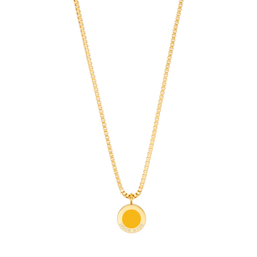 OCEAN YELLOW SPECTRA CHIP NECKLACE
