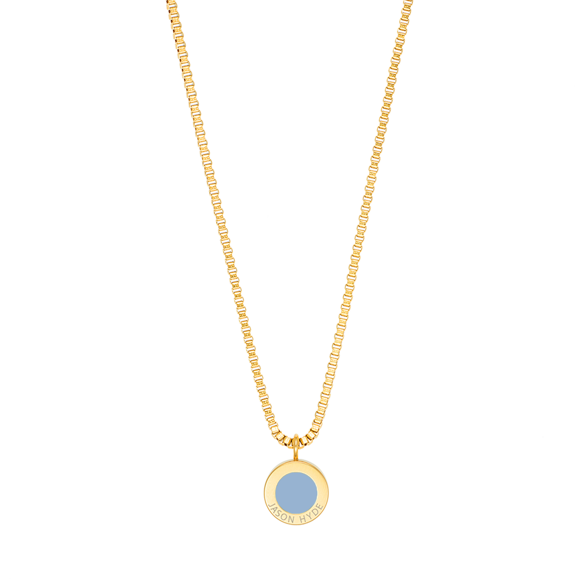 POWDER BLUE CHIP NECKLACE