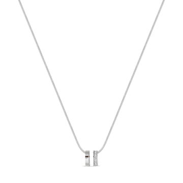 Jason Hyde women’s necklace with recycled white chip and cubic zirconia