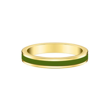 WEWA SINGLE OLIVE GREEN RING