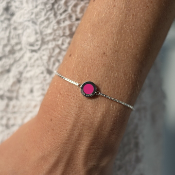 OCEAN RASPBERRY CHIP BRACELET
