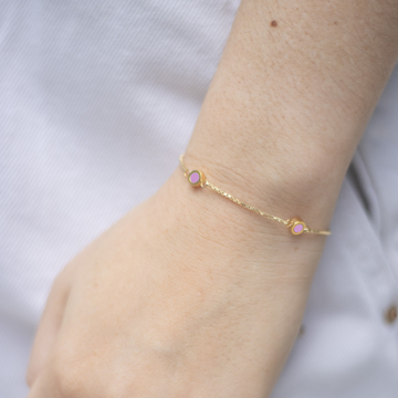 NEW WAVE FONDANT PINK 3 CHIP BRACELET