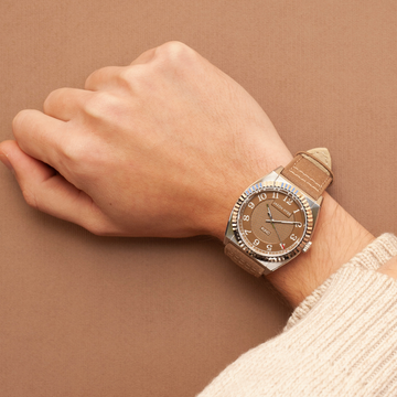 #UNO | 40MM WATCH MILK CHOCOLATE DIAL - CORDURA STRAP