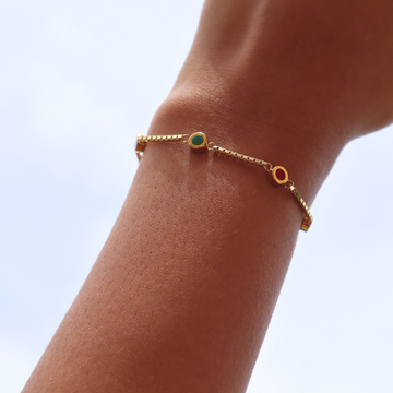 NEW WAVE MULTICOLOR 5 CHIPS BRACELET