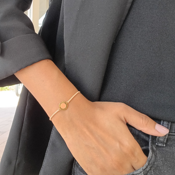 OCEAN APRICOT CRUSH CHAIN APRICOT CRUSH CHIP BRACELET