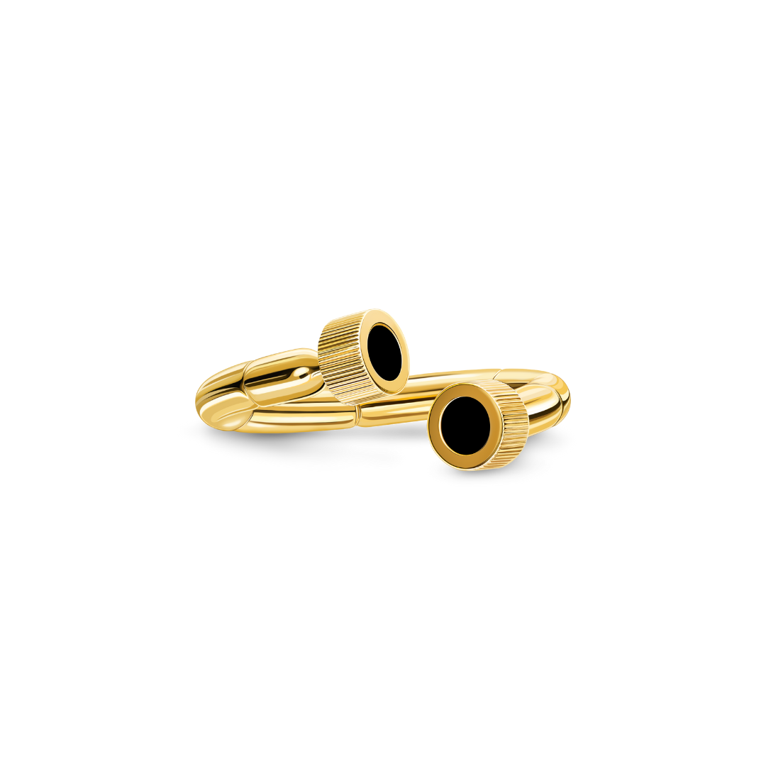 SEACAP BLACK / BLACK CHIPS RING