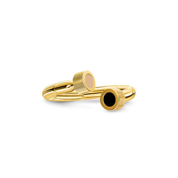 SEACAP BLACK / BEIGE CHIPS RING