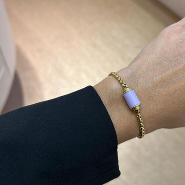 THALASSA YELLOW GOLD LAVENDER CHIP MAGNET