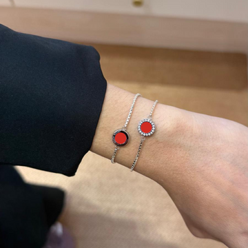 OCEAN RED CHIP WITH ZIRCONIA BRACELET