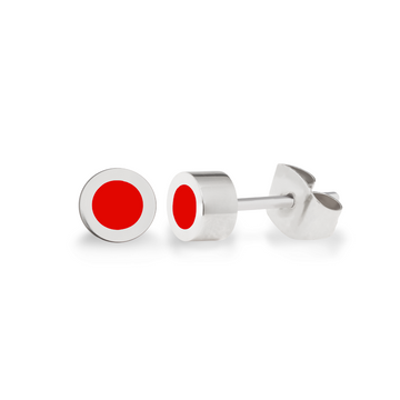 NEW WAVE RED CHIP EARRING