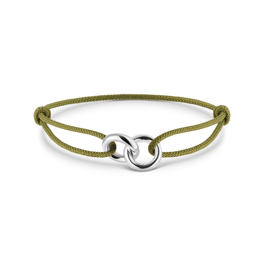 OLIVE GREEN SAYNA CORD BRACELET 