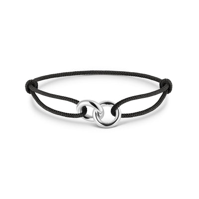 JASON HYDE BLACK SAYNA CORD BRACELET 
