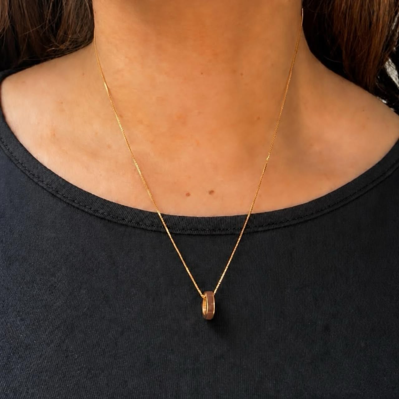 Jason Hyde Nutshell Ring Necklace
