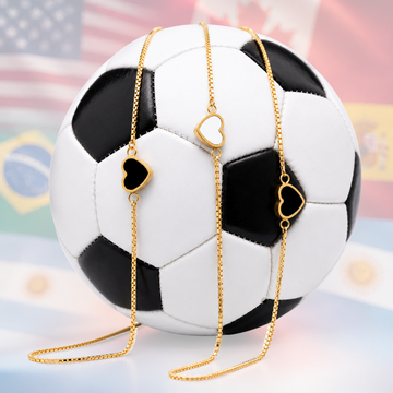 Stylish Jason Hyde soccer ball necklace featuring a gold pendant 