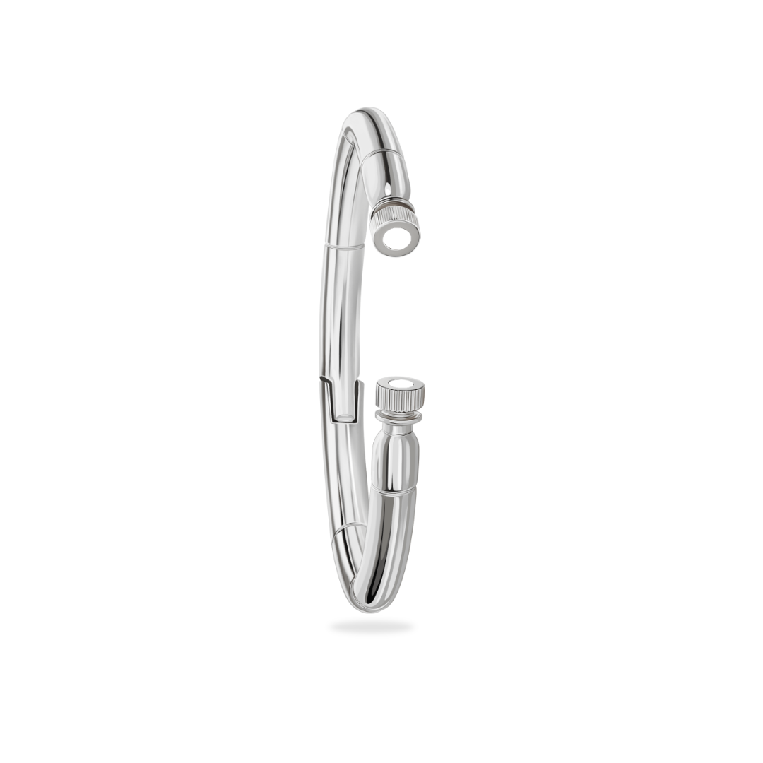 Jason Hyde Stainless Steel Seacap Chip Bangle 