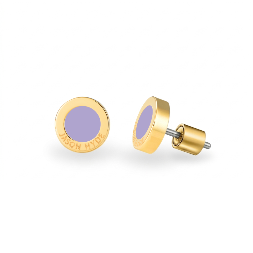 LAVENDER CHIP EARRINGS