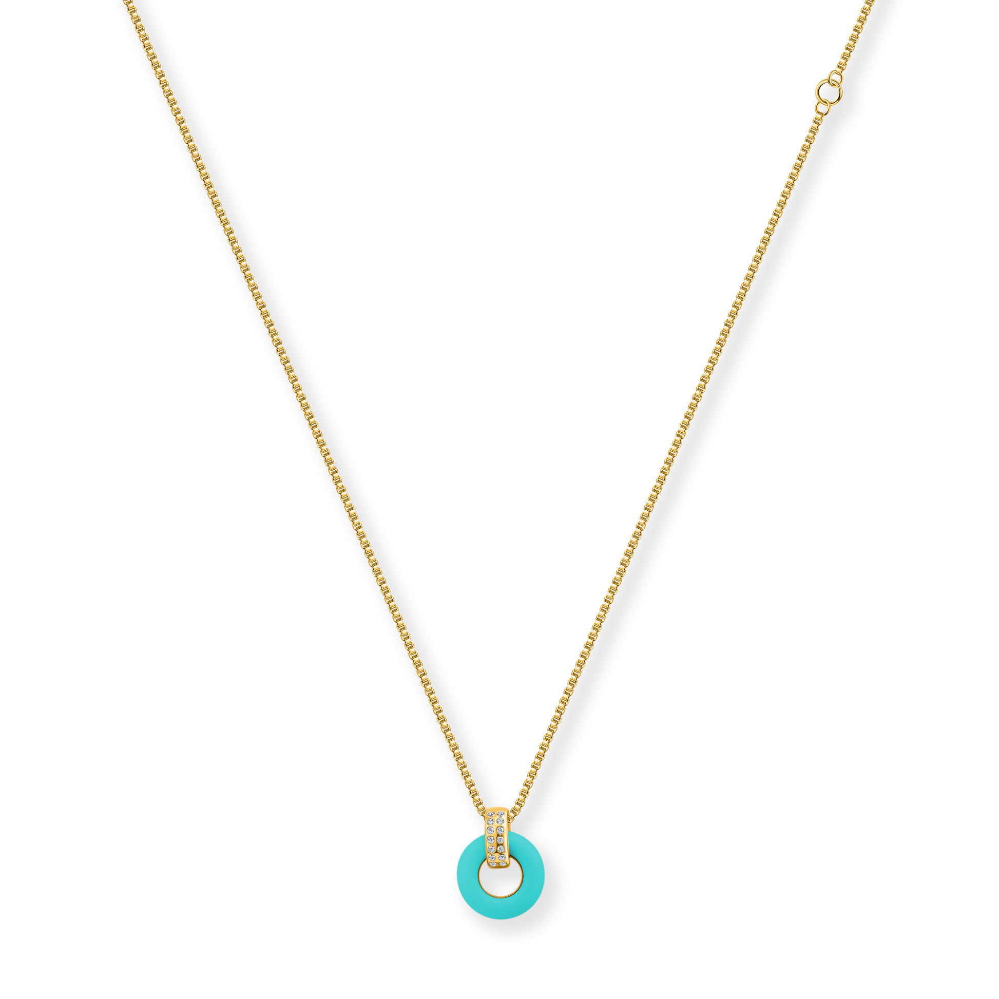 Turquoise Lifesaver Necklace