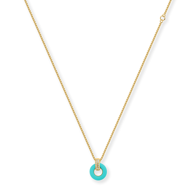 Turquoise Lifesaver Necklace