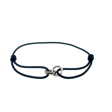 Black Sayna Cord bracelet by Jason Hyde 