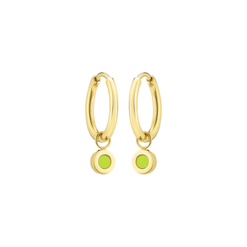 NEW WAVE HOOPS HANGING LIME GREEN CHIP