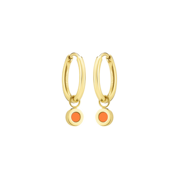 NEW WAVE HOOPS HANGING ORANGE CHIP