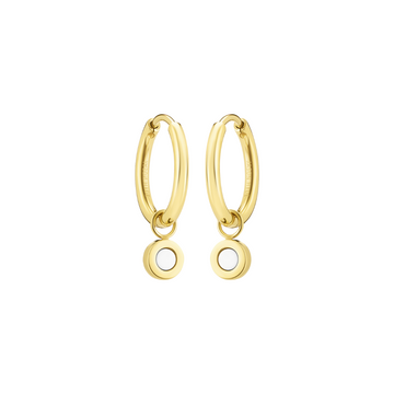 NEW WAVE HOOPS HANGING WHITE CHIP