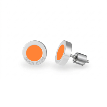 Sustainable Orange Charm Earrings 