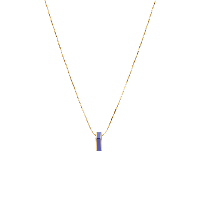 Jason Hyde Wewa Persian Blue Circle Chip Necklace