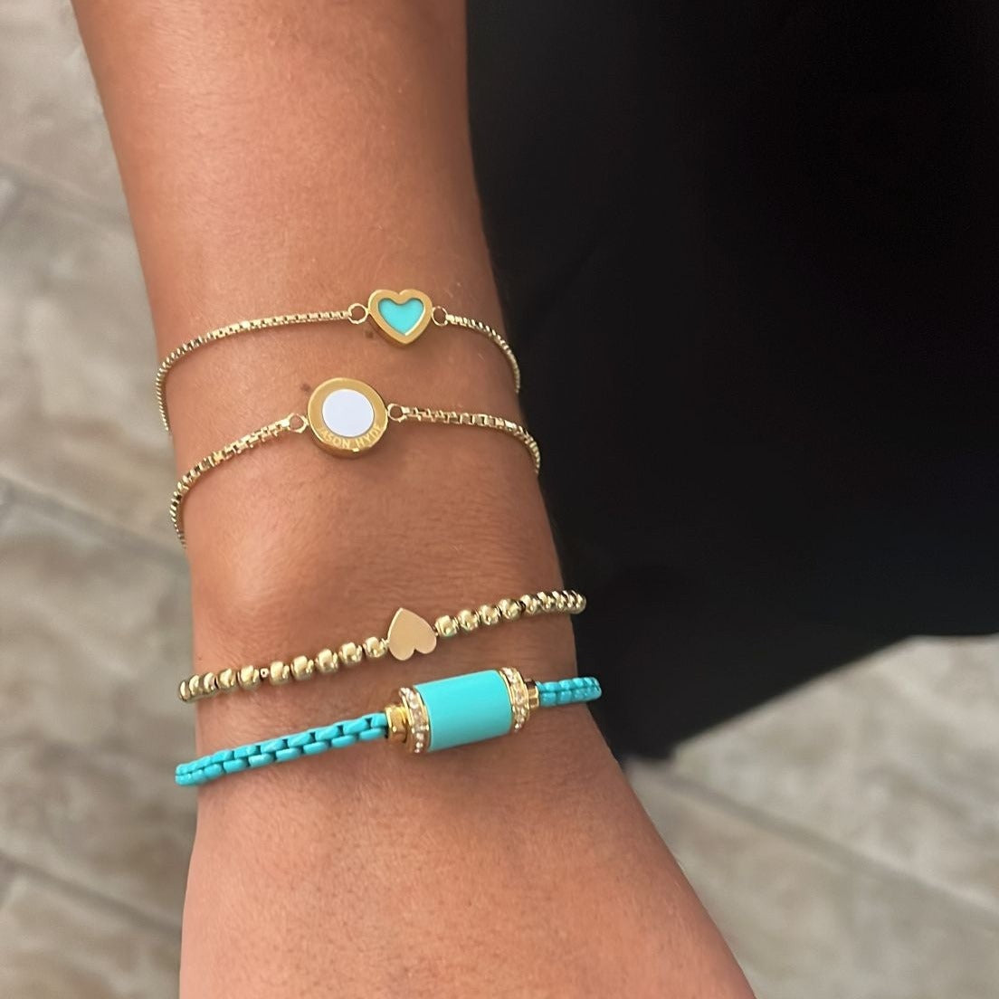 Turquoise deals chip bracelet