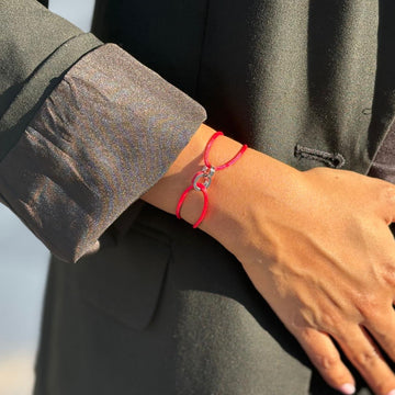 WEWA RED CORD RED CHIP BRACELET