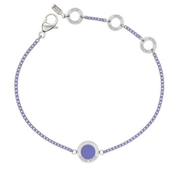 Persian blue chain bracelet with matching charm.