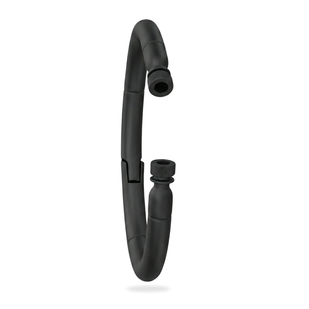 SEACAP stainless steel bangle with IP black finish and black recycled ocean plastic chip