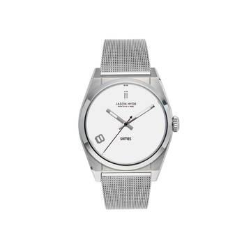 #SIXTY EIGHT | 34 MM WATCH WHITE DIAL - MESH STRAP