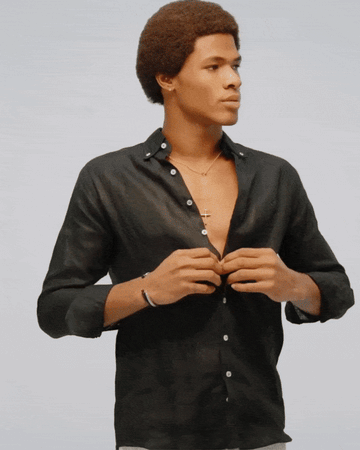 GIF of a male model posing in clothes from the Secap collection