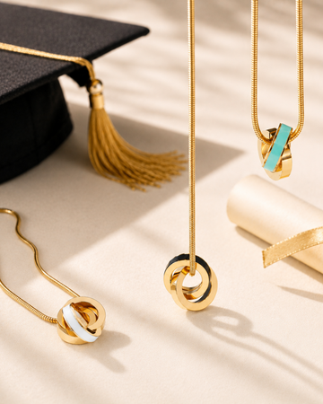 Sailor Knot Necklaces in Black, Turquoise and White