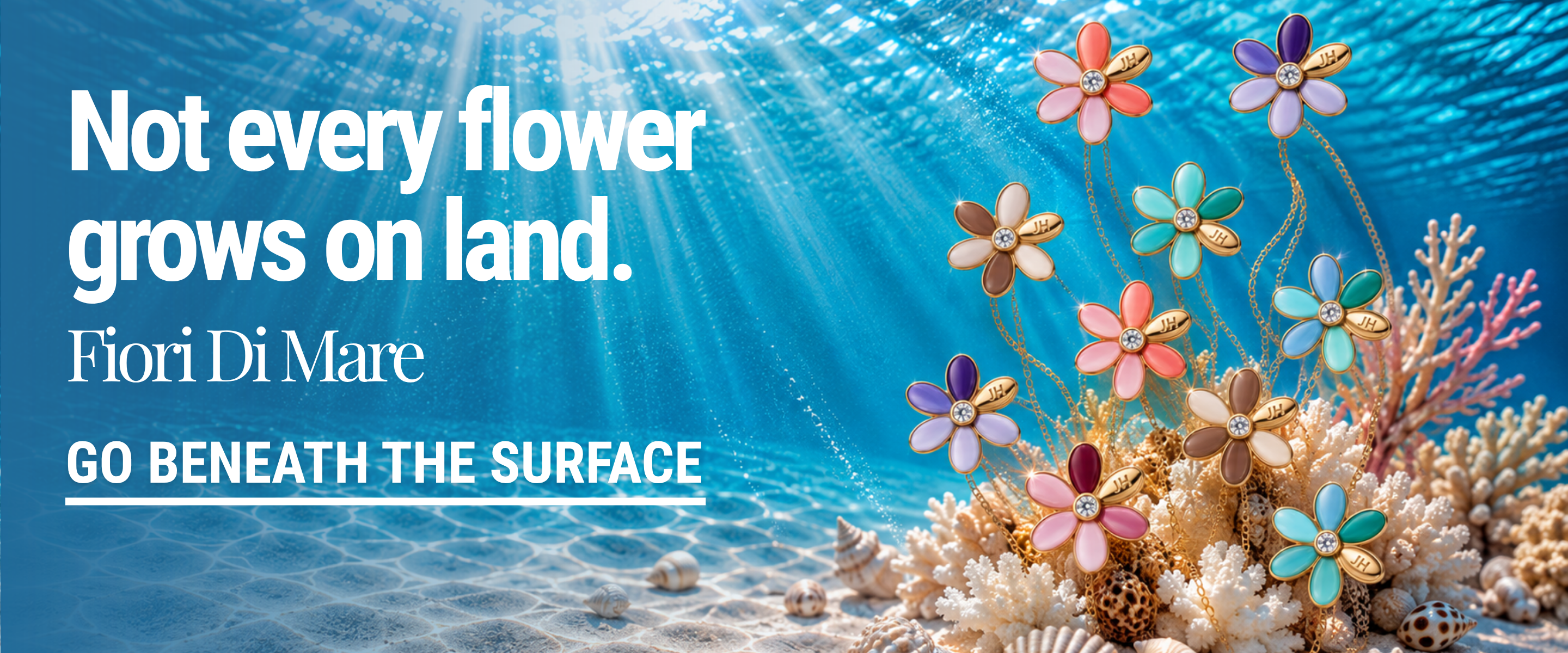 Not every flowers grows on land | Fiori di Mare Banner | Flowers from the collection under the sea