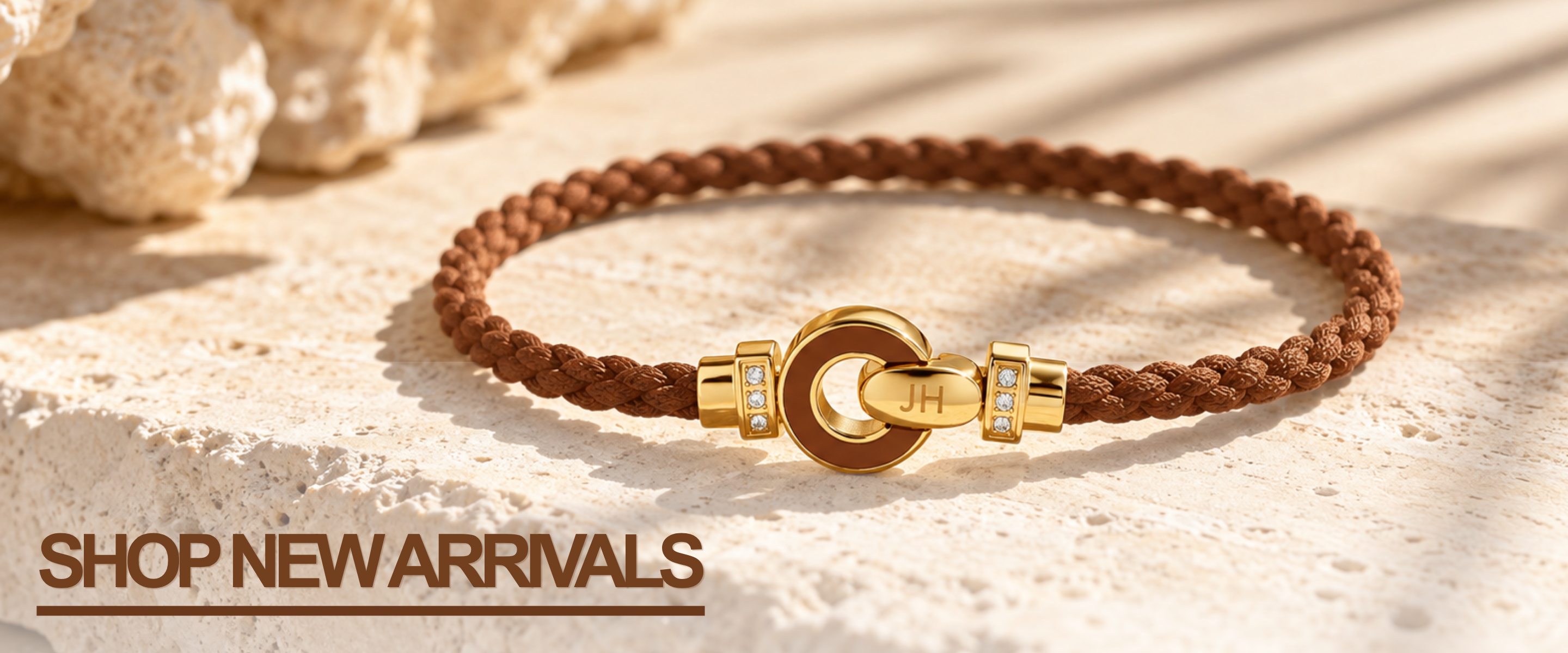 Shop new Arrivals Banner with Nereida cord in nutshell color