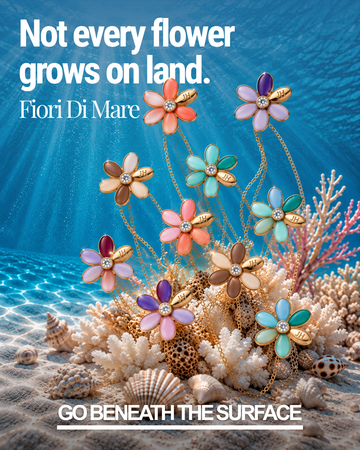 Not every flowers grows on land | Fiori di Mare Banner | Flowers from the collection under the sea