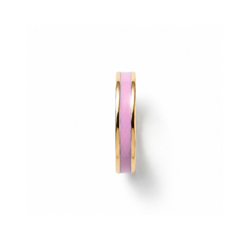 Close-up of WEWA 18k gold plated circle chip charm for everyday wear