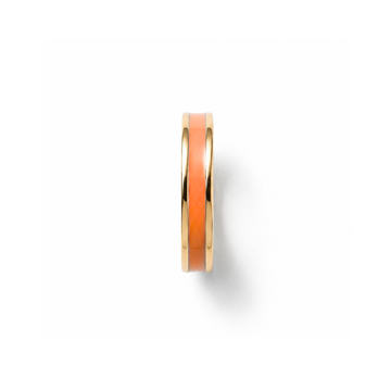 Modern gold plated circle charm with sleek and lightweight design