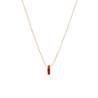 Red chip wewa necklace by Jason Hyde